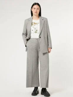 Hot Marina Rinaldi Viscose canvas trousers BLACK