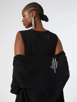 Discount Marina Rinaldi Viscose cardigan and top BLACK