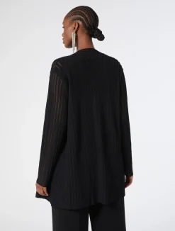Discount Marina Rinaldi Viscose cardigan and top BLACK