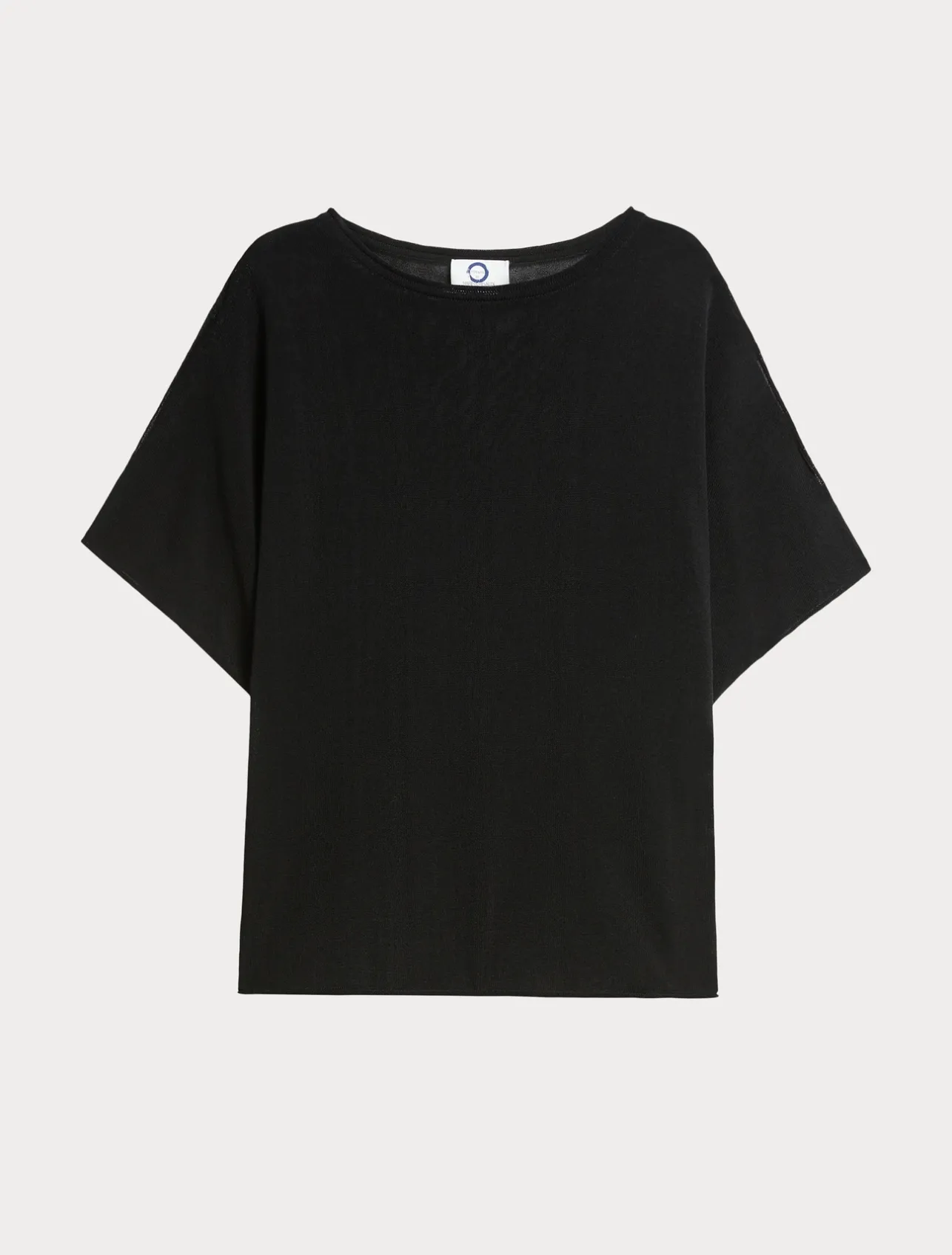 Online Marina Rinaldi Viscose crepe sweater BLACK