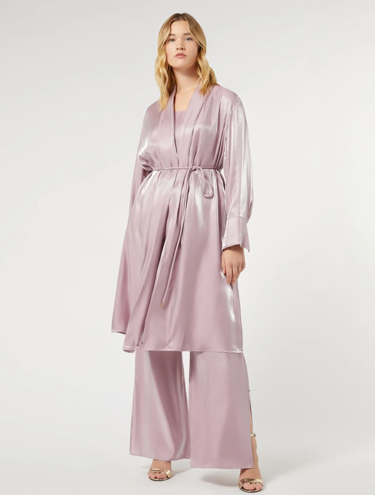 Clearance Marina Rinaldi Viscose duster coat PINK