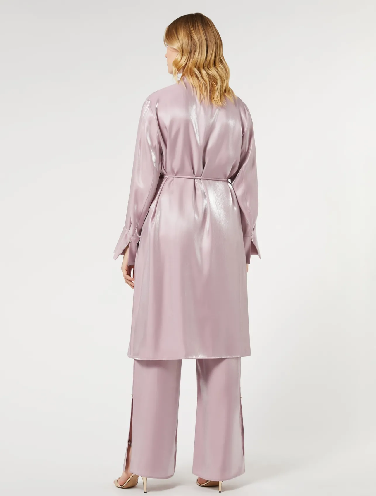 Clearance Marina Rinaldi Viscose duster coat PINK