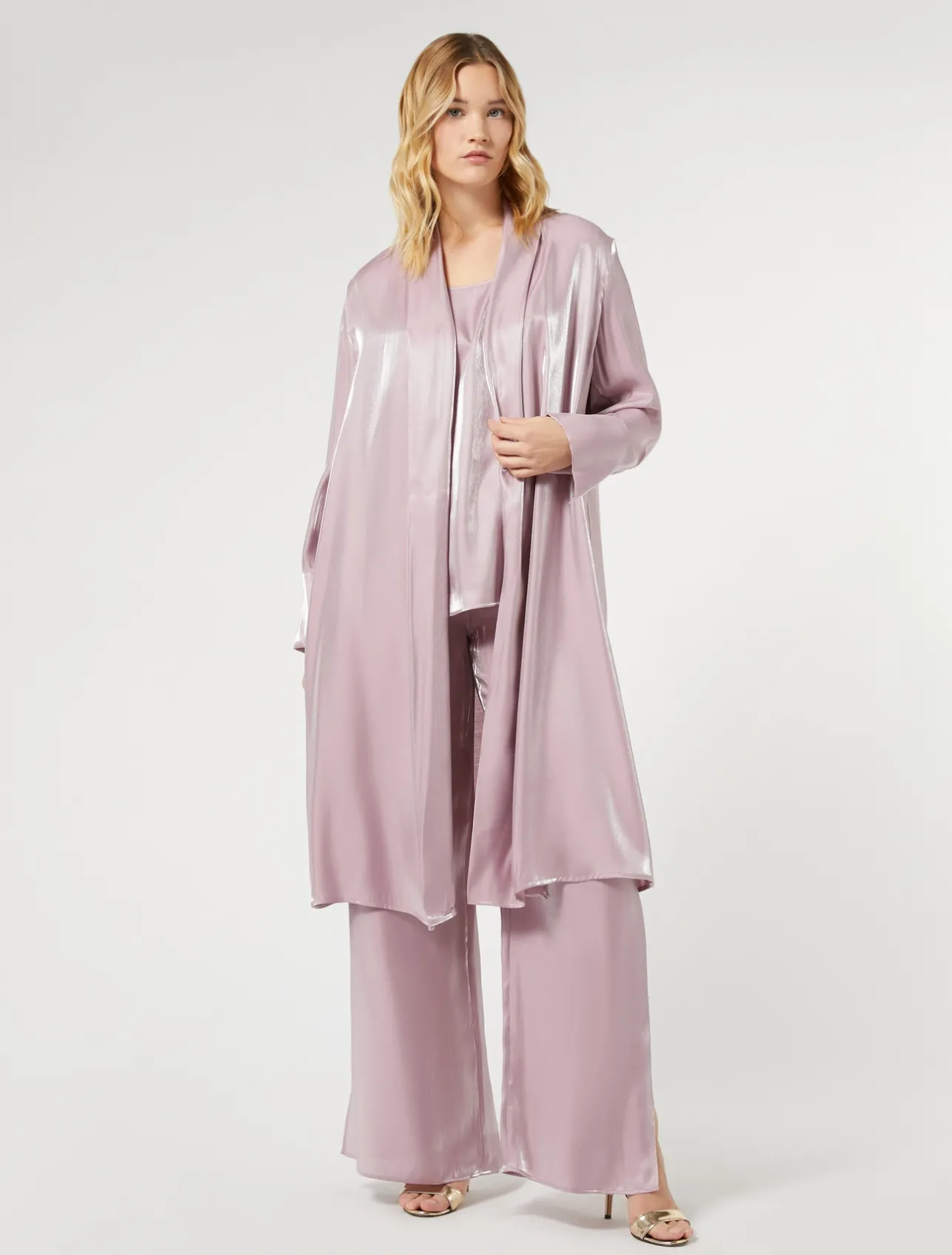 Clearance Marina Rinaldi Viscose duster coat PINK