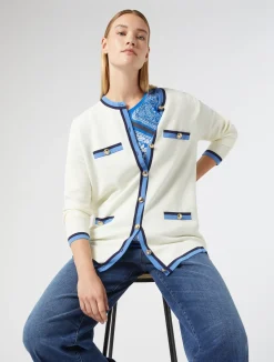 Outlet Marina Rinaldi Viscose jersey T-shirt CORNFLOWERBLUE