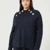 Clearance Marina Rinaldi Viscose jumper MIDNIGHTBLUE