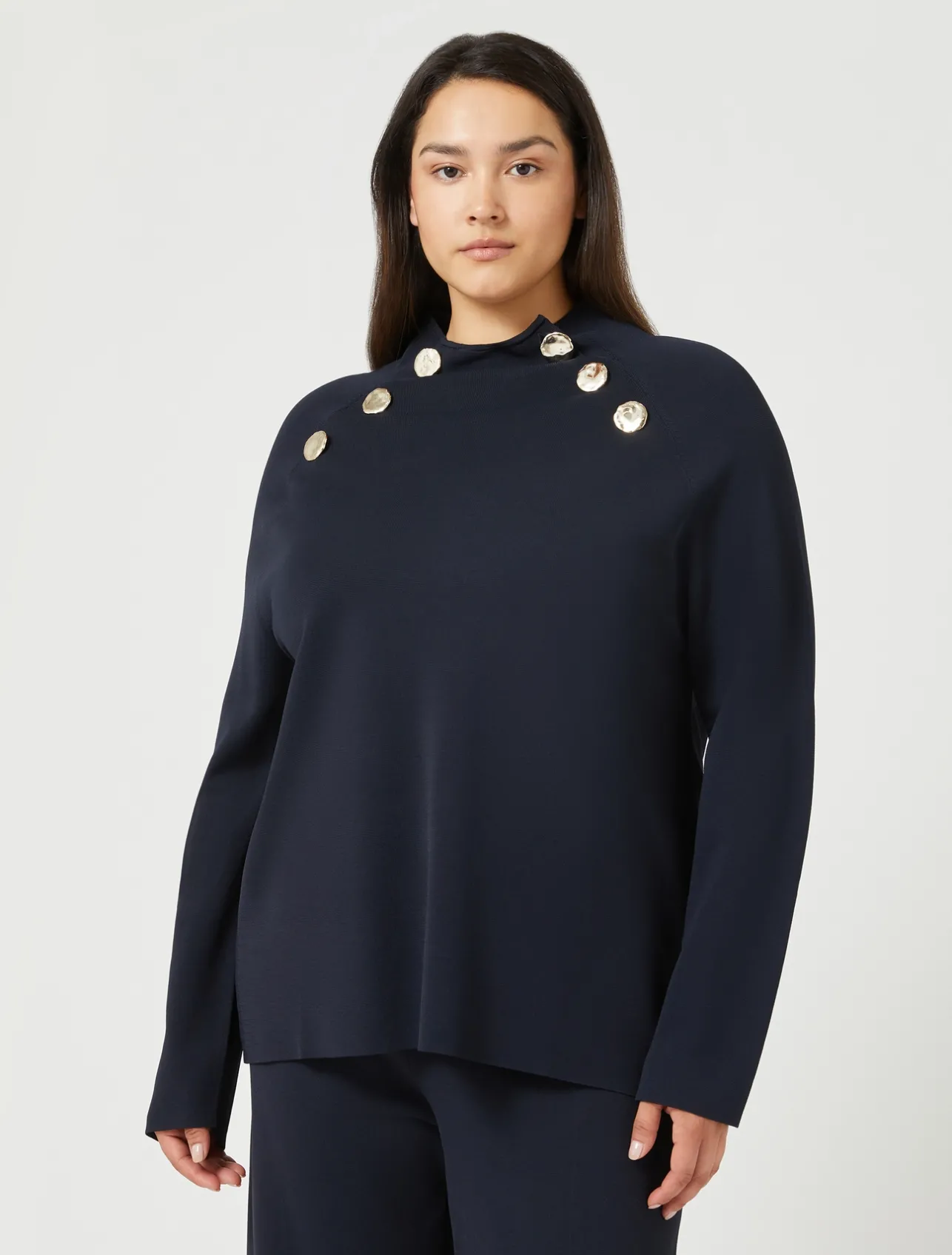 Clearance Marina Rinaldi Viscose jumper MIDNIGHTBLUE
