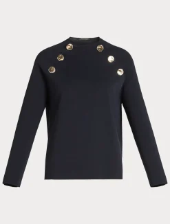 Clearance Marina Rinaldi Viscose jumper MIDNIGHTBLUE