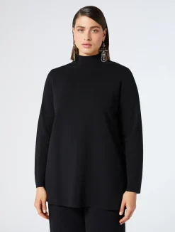 Online Marina Rinaldi Viscose sweater BLACK