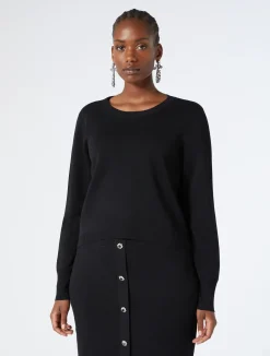Hot Marina Rinaldi Viscose sweater BLACK