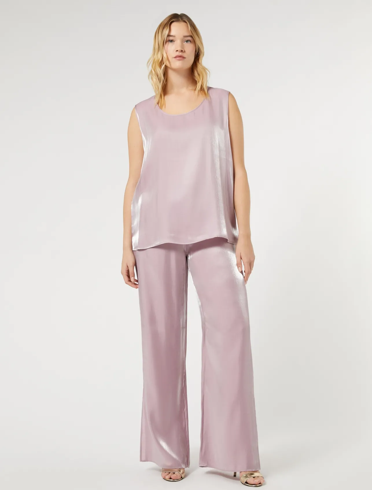 New Marina Rinaldi Viscose trousers PINK
