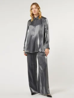 Sale Marina Rinaldi Viscose trousers ULTRAMARINE