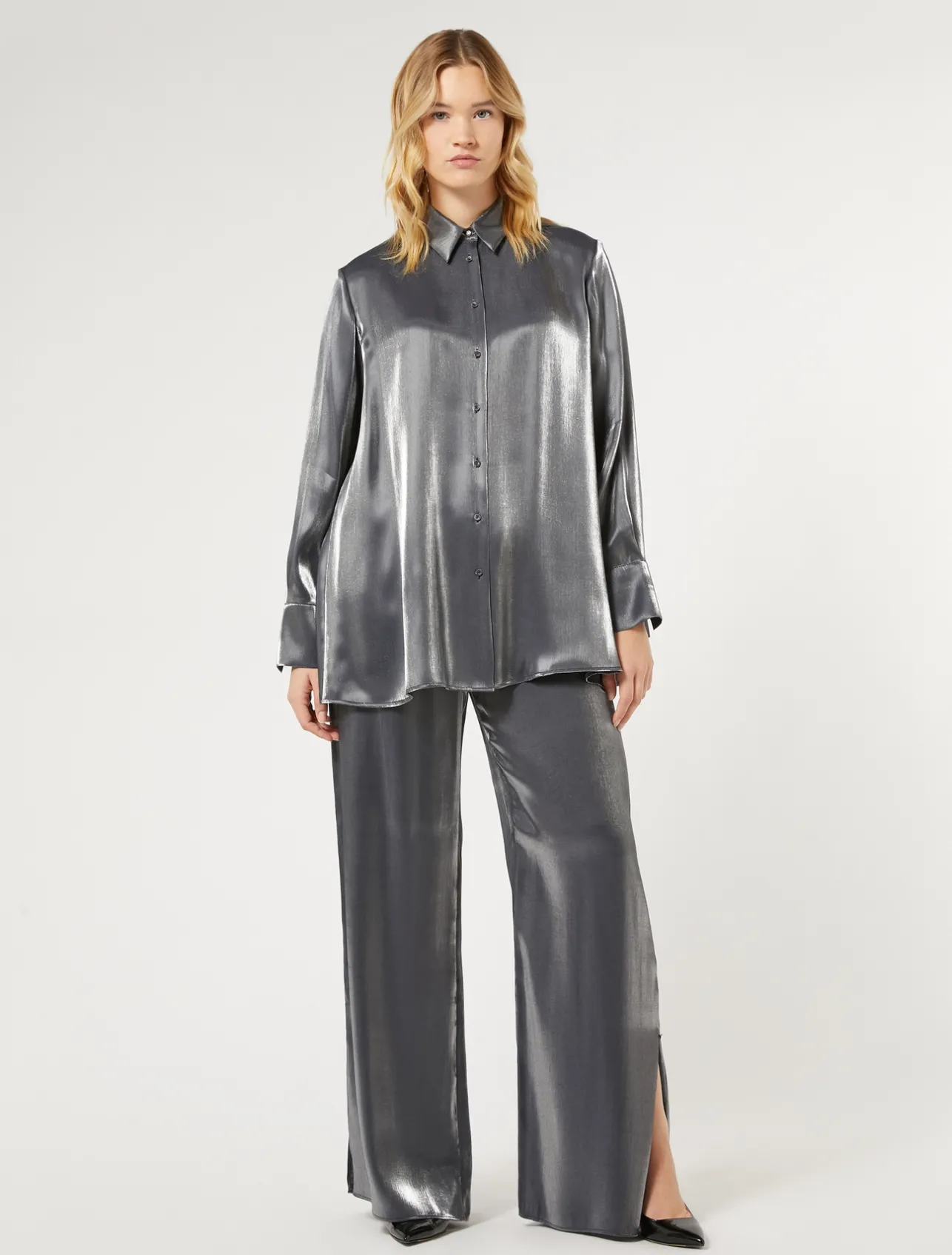 Sale Marina Rinaldi Viscose trousers ULTRAMARINE