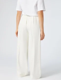 Fashion Marina Rinaldi Viscose twill trousers IVORY