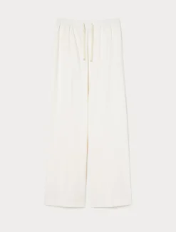 Fashion Marina Rinaldi Viscose twill trousers IVORY