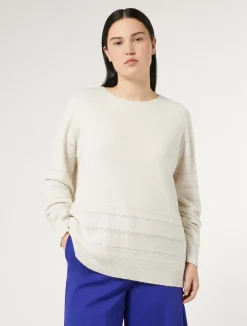 Hot Marina Rinaldi Viscose, wool and cashmere sweater ALBINO