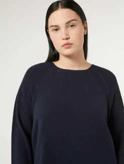 Hot Marina Rinaldi Viscose, wool and cashmere sweater ULTRAMARINE