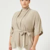 Best Marina Rinaldi Viscose yarn cardigan BEIGE