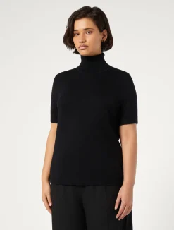 Clearance Marina Rinaldi Viscose yarn sweater BLACK