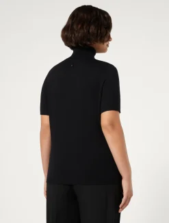 Clearance Marina Rinaldi Viscose yarn sweater BLACK