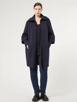 Fashion Marina Rinaldi Viscose yarn sweater NAVY