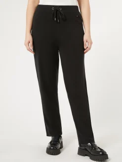 Sale Marina Rinaldi Viscose yarn trousers BLACK