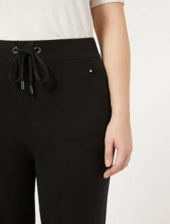 Sale Marina Rinaldi Viscose yarn trousers BLACK