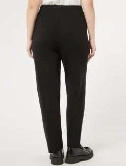 Sale Marina Rinaldi Viscose yarn trousers BLACK