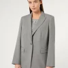 New Marina Rinaldi Viscose-blend blazer jacket MEDIUMGREY