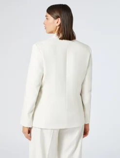 Clearance Marina Rinaldi Viscose-blend twill jacket IVORY