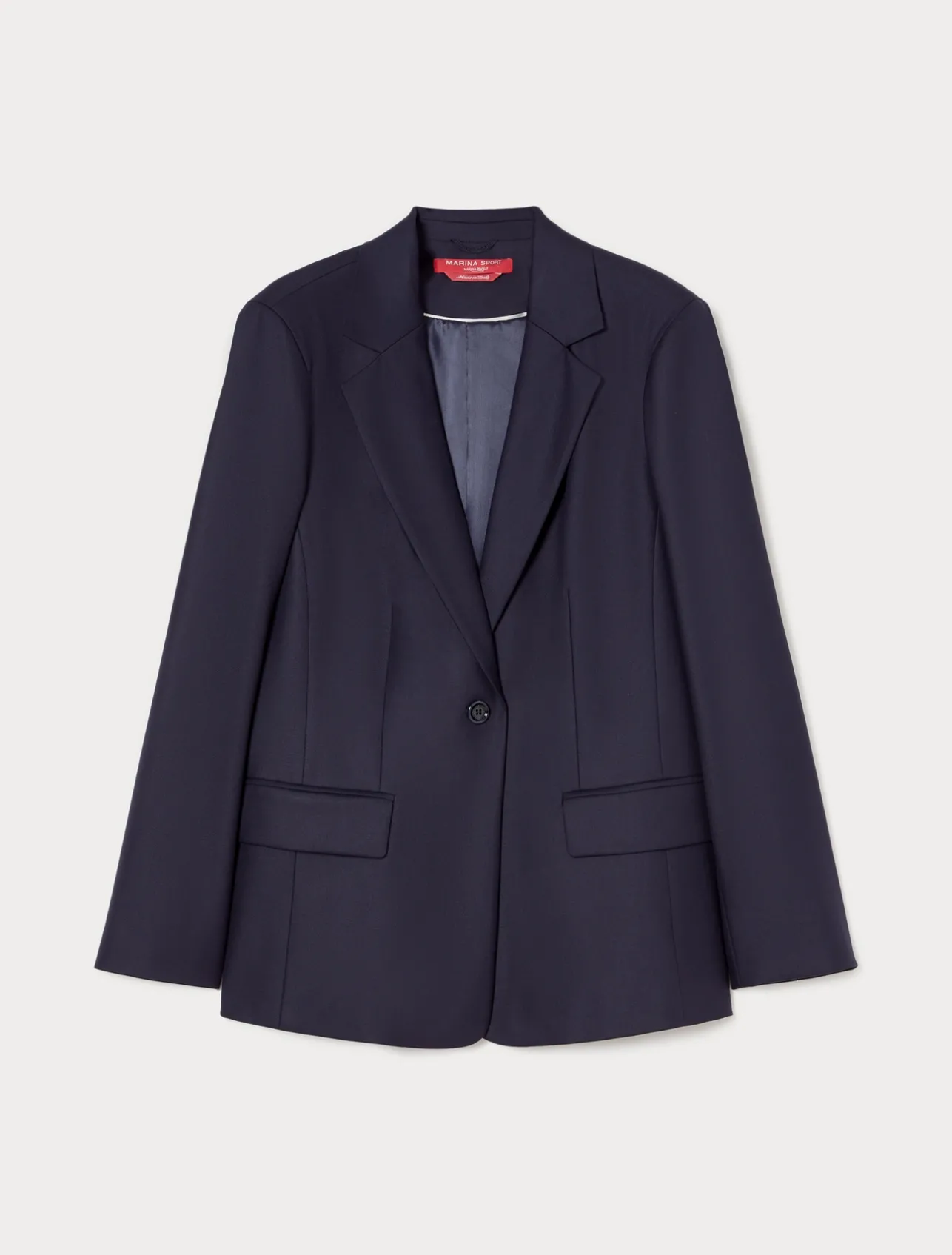 Sale Marina Rinaldi Viscose-blend twill jacket NAVY
