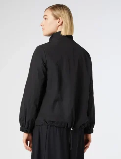 Discount Marina Rinaldi Waterproof nylon canvas jacket BLACK