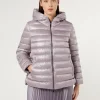 Best Marina Rinaldi Water-repellent canvas down jacket LAVENDER