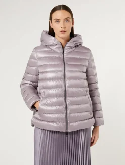 Best Marina Rinaldi Water-repellent canvas down jacket LAVENDER