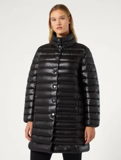 Hot Marina Rinaldi Water-repellent canvas down jacket BLACK