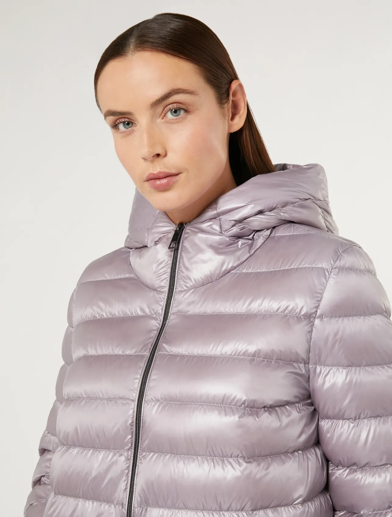 Best Marina Rinaldi Water-repellent canvas down jacket LAVENDER