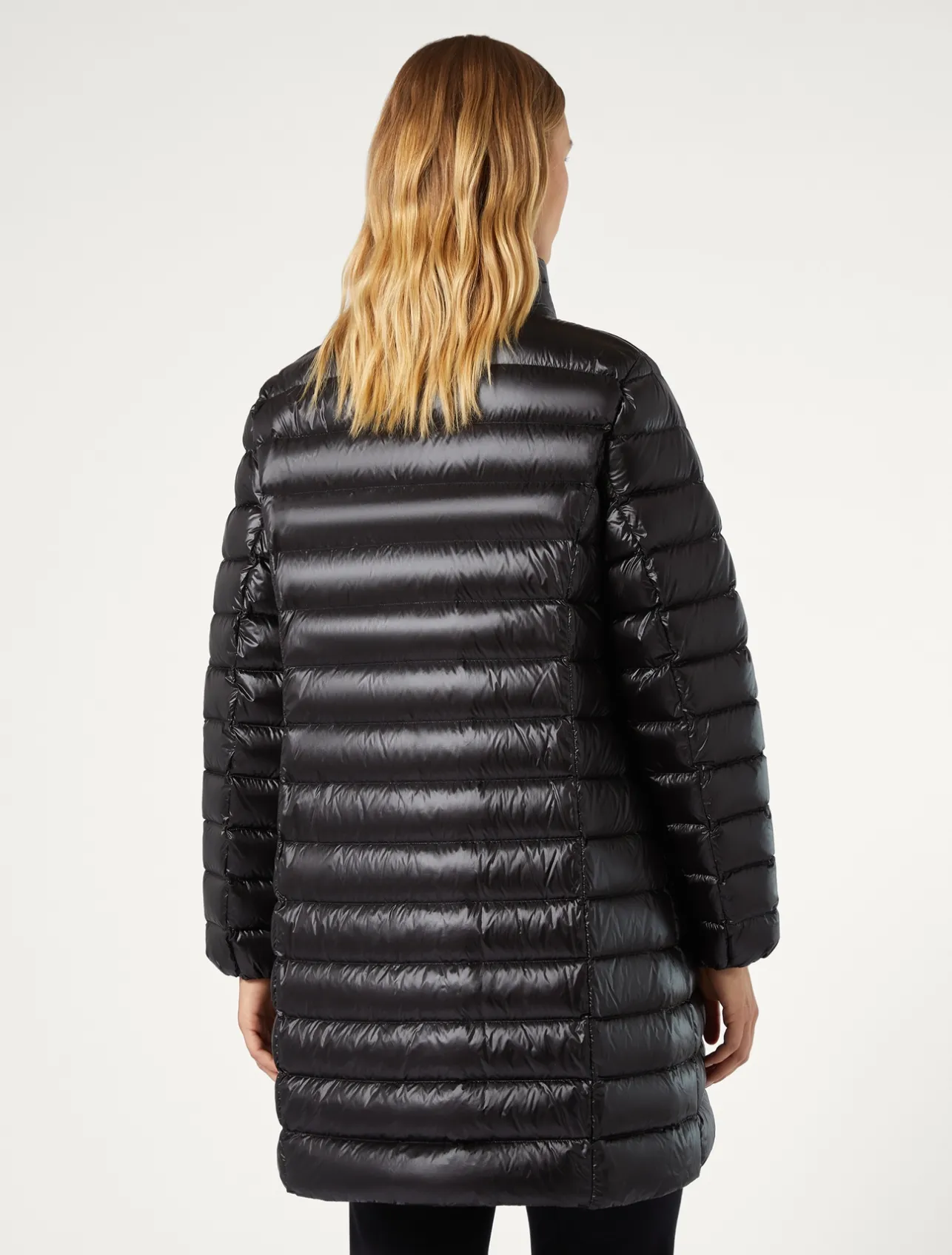 Hot Marina Rinaldi Water-repellent canvas down jacket BLACK