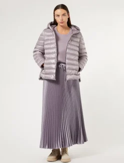 Best Marina Rinaldi Water-repellent canvas down jacket LAVENDER