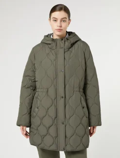 Sale Marina Rinaldi Water-repellent canvas jacket KAKI