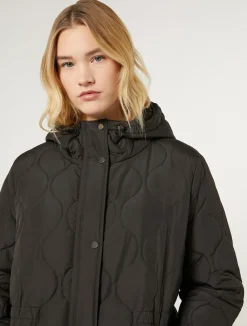Online Marina Rinaldi Water-repellent canvas jacket BLACK
