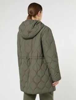 Sale Marina Rinaldi Water-repellent canvas jacket KAKI