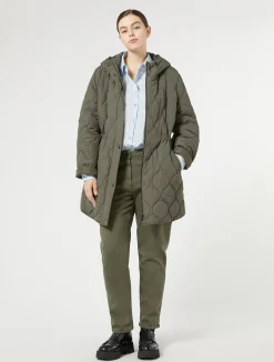 Sale Marina Rinaldi Water-repellent canvas jacket KAKI