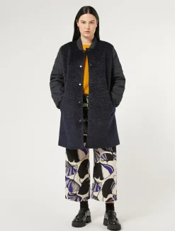 Online Marina Rinaldi Water-repellent jersey and canvas jacket ULTRAMARINE