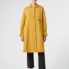 Sale Marina Rinaldi Water-repellent micro twill raincoat MUSTARD