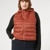 Outlet Marina Rinaldi Water-repellent nylon canvas gilet TERRACOTTA