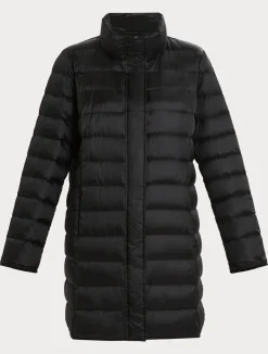 Discount Marina Rinaldi Water-repellent nylon canvas down jacket BLACK