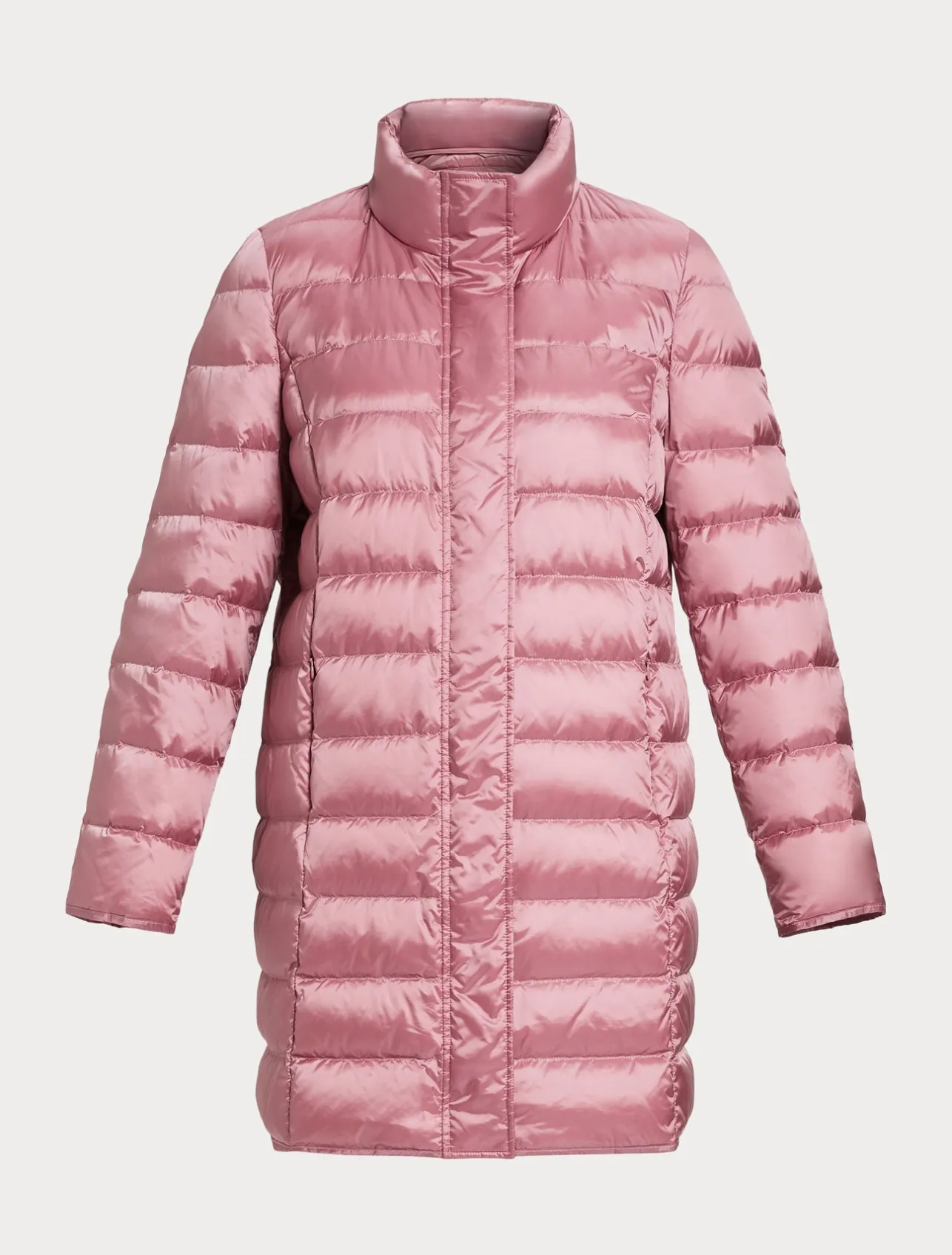 Fashion Marina Rinaldi Water-repellent nylon canvas down jacket ANTIQUEROSE