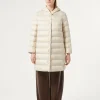 Best Marina Rinaldi Water-repellent nylon fabric and taffeta puffer jacket TURTLEDOVE