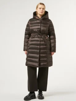 Best Marina Rinaldi Water-repellent nylon fabric puffer jacket DARKBOWN