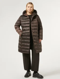 Best Marina Rinaldi Water-repellent nylon fabric puffer jacket DARKBOWN