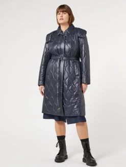 New Marina Rinaldi Water-repellent padded coat MIDNIGHTBLUE